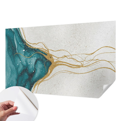 Papier peint chambre ado Tyrkysové čiary