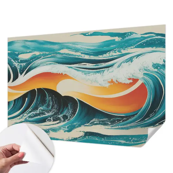 Papier peint intissé Ondes abstraites