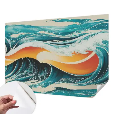 Papier peint intissé Ondes abstraites