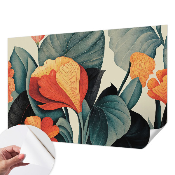 Papier peint tendance salon Farebné kvety