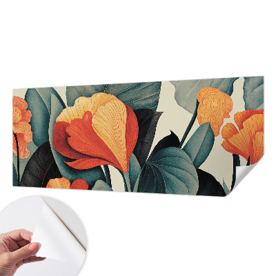 Papier peint tendance salon Farebné kvety