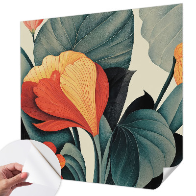 Papier peint tendance salon Farebné kvety