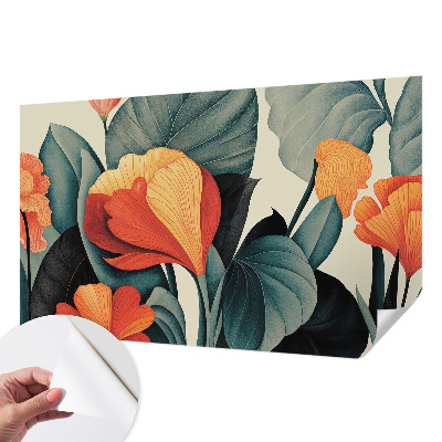 Papier peint tendance salon Farebné kvety