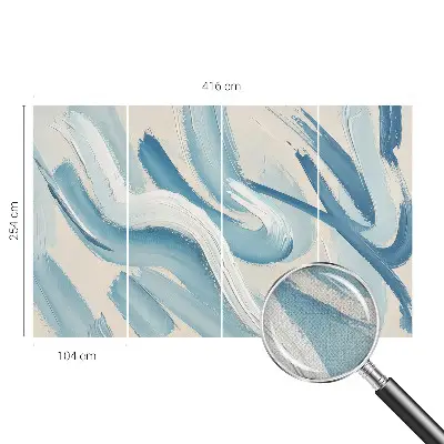 Papier peint photo grand format pour le mur traits abstraits