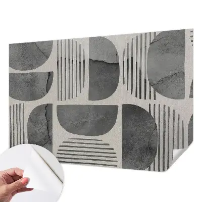 Papier peint photo imprimé sur tissu non tissé formes géométriques