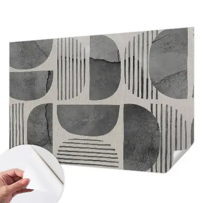 Papier peint photo imprimé sur tissu non tissé formes géométriques