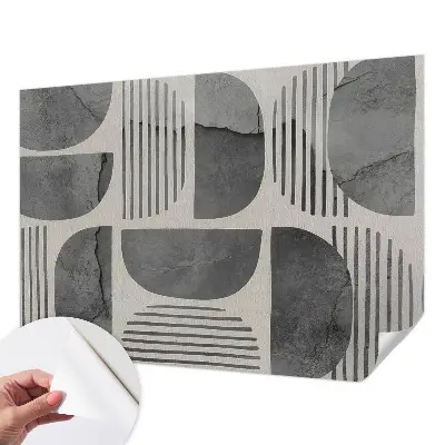 Papier peint photo imprimé sur tissu non tissé formes géométriques