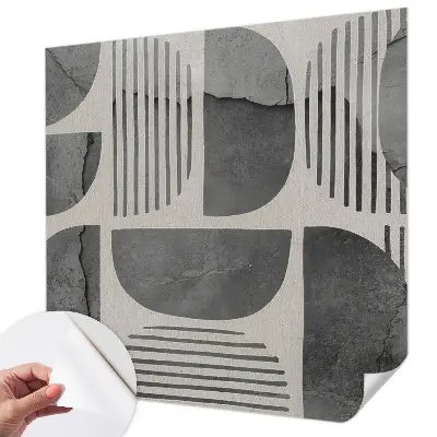 Papier peint photo imprimé sur tissu non tissé formes géométriques