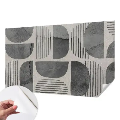 Papier peint photo imprimé sur tissu non tissé formes géométriques