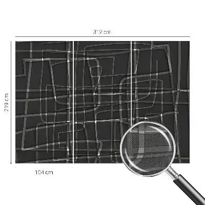 Papier peint photographique sur tissu non tissé Lignes abstraites