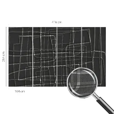 Papier peint photographique sur tissu non tissé Lignes abstraites