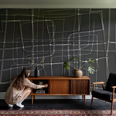 Déco papier peint salon Abstraktné čiary