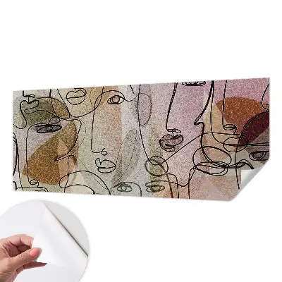 Papier peint intissé faces linéaires