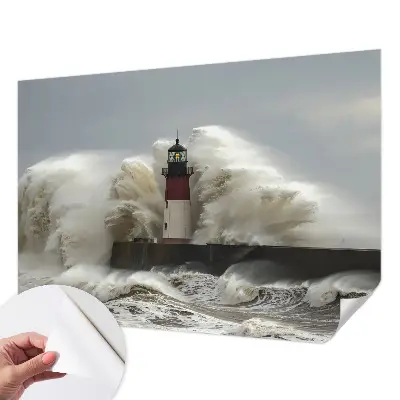 Papier peint photo sur tissu non tissé vagues de la mer