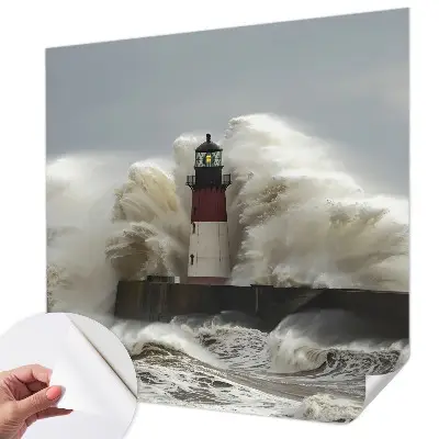Papier peint photo sur tissu non tissé vagues de la mer