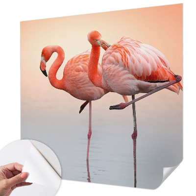 Papier peint tendance chambre adulte Jemné plameniaky