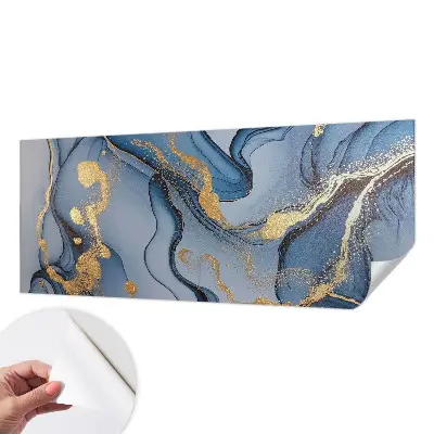 Papier peint photo imprimé sur tissu non tissé Vagues bleues