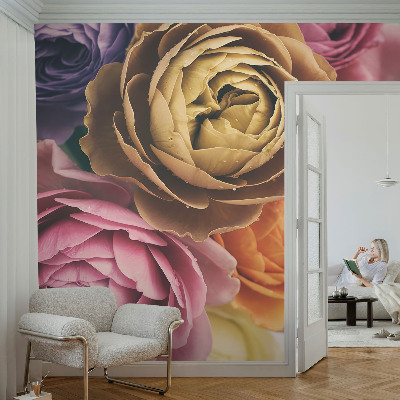 Papier peint chambre ado Farebné ruže