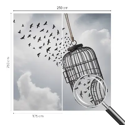 Papier peint photo grand format pour le mur Oiseaux volants