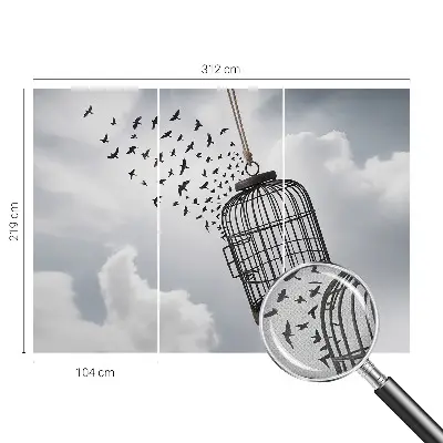 Papier peint photo grand format pour le mur Oiseaux volants