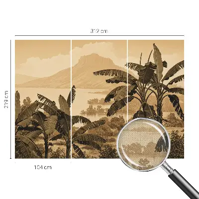 Papier peint photographique sur tissu non tissé Panorama tropical