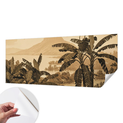 Déco papier peint salon Tropická panoráma