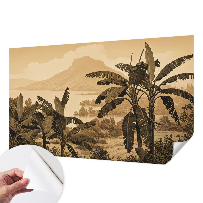 Déco papier peint salon Tropická panoráma