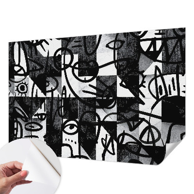 Papier peint chambre adulte cocooning Kreslenie chaosu