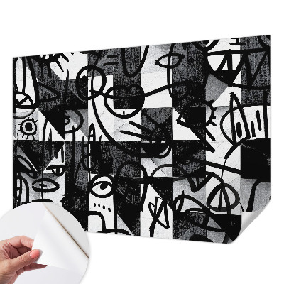 Papier peint chambre adulte cocooning Kreslenie chaosu