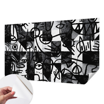 Papier peint chambre adulte cocooning Kreslenie chaosu
