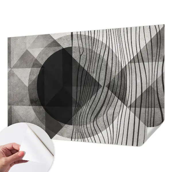 Papier peint intissé imprimé formes abstraites