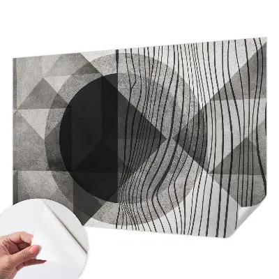 Papier peint intissé imprimé formes abstraites