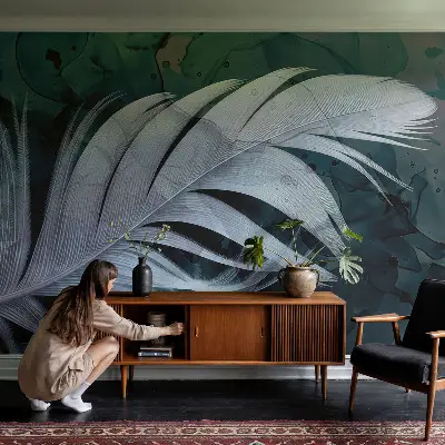 Papier peint intissé Plume éthérée