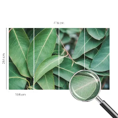 Papier peint photo grand format pour le mur Feuilles vertes