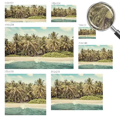 Papier peint photo imprimé sur tissu non tissé Plage tropicale