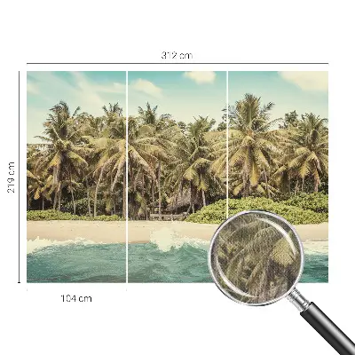 Papier peint photo imprimé sur tissu non tissé Plage tropicale