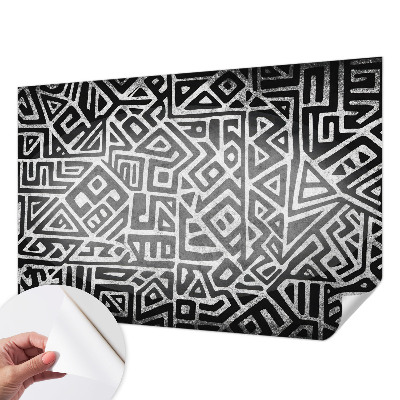 Papier peint chambre adulte cocooning Geometrické bludisko