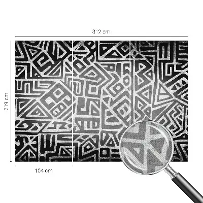 Papier peint photographique intissé Labyrinthe géométrique