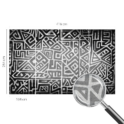 Papier peint chambre adulte cocooning Geometrické bludisko