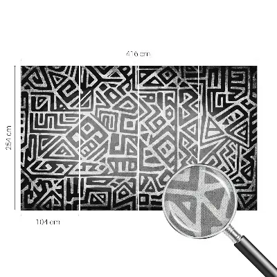 Papier peint photographique intissé Labyrinthe géométrique