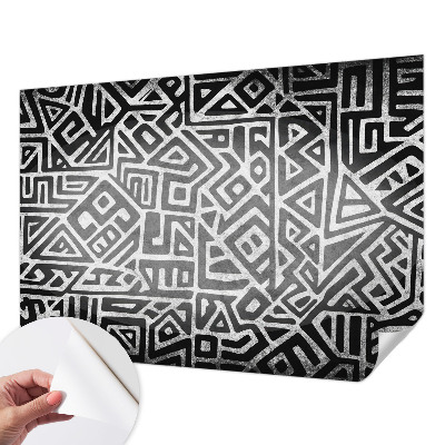 Papier peint chambre adulte cocooning Geometrické bludisko
