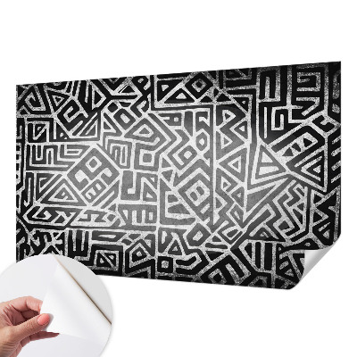 Papier peint chambre adulte cocooning Geometrické bludisko