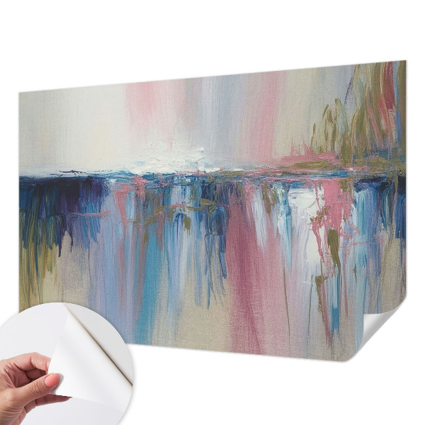 Papier peint tête de lit chambre adulte Farebná abstrakcia