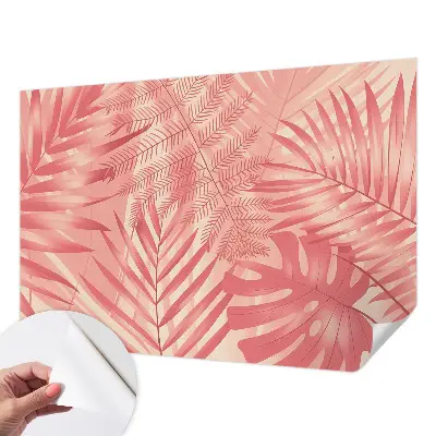 Papier peint photo sur tissu non tissé feuilles tropicales