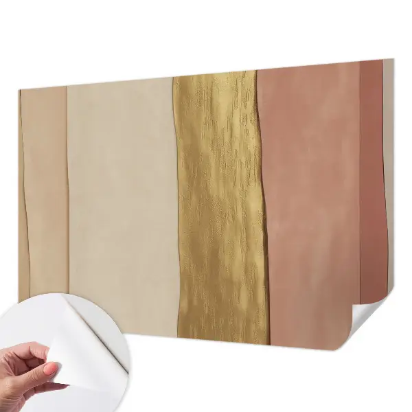 Papier peint photo imprimé sur tissu non tissé Rayures ondulées