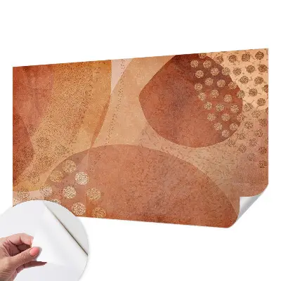 Papier peint intissé compositions terreuses