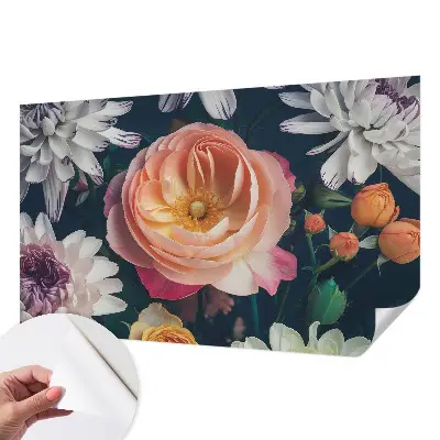 Papier peint photographique sur tissu non tissé Harmonie florale