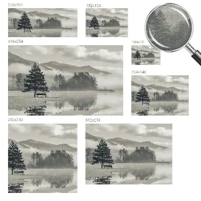 Papier peint photographique intissé paysage romantique