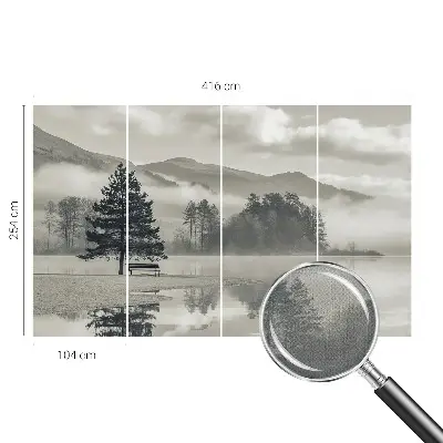 Papier peint photographique intissé paysage romantique