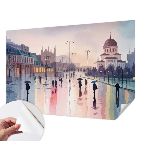 Papier peint chambre ado Daždivá prechádzka